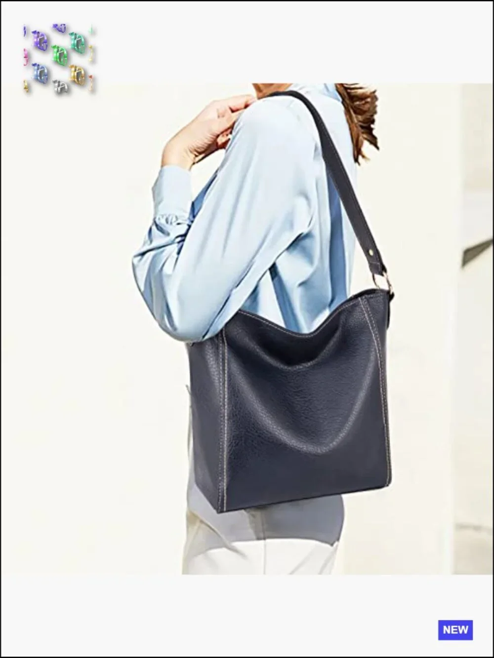 Trendy Soft Vegan Leather Hobo Bag Shoulder Purse Handbag Casual Classic